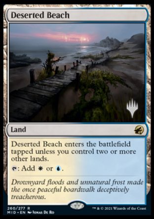 Deserted Beach (Promo Pack) [Innistrad: Midnight Hunt Promos] - Destination Retro