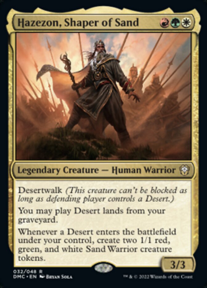 Hazezon, Shaper of Sand [Dominaria United Commander] - Destination Retro