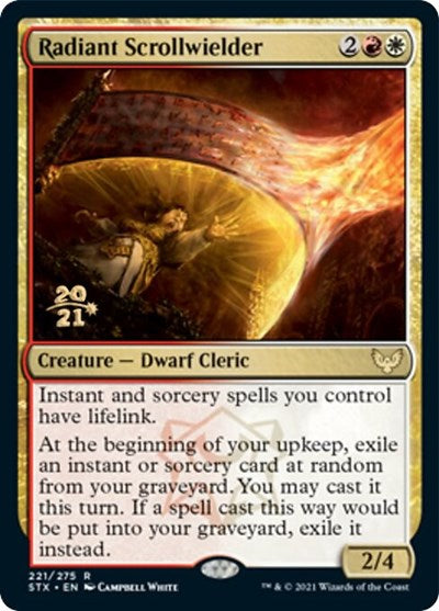 Radiant Scrollwielder [Strixhaven: School of Mages Prerelease Promos] - Destination Retro