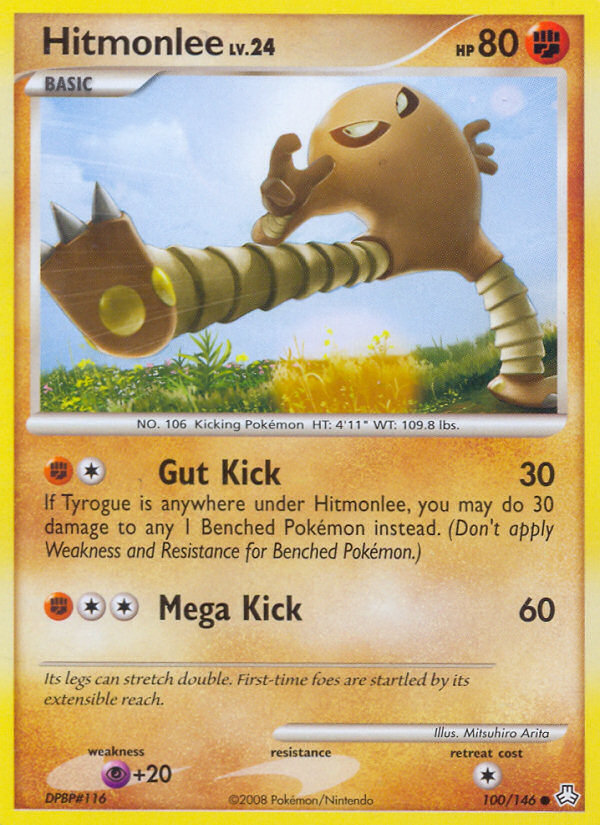 Hitmonlee (100/146) [Diamond & Pearl: Legends Awakened] - Destination Retro