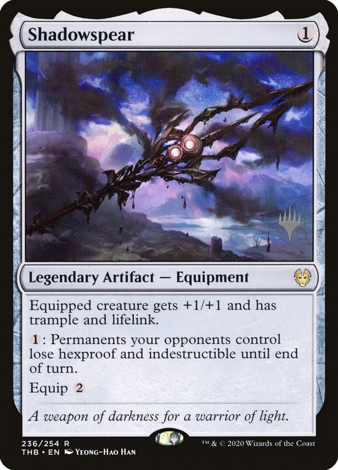 Shadowspear (Promo Pack) [Theros Beyond Death Promos] - Destination Retro