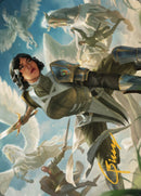 Resolute Reinforcements Art (Gold-Stamped Signature) [Dominaria United Art Series] - Destination Retro