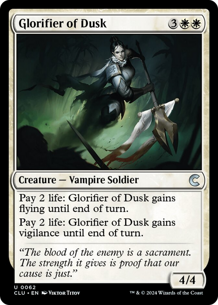 Glorifier of Dusk [Ravnica: Clue Edition] - Destination Retro