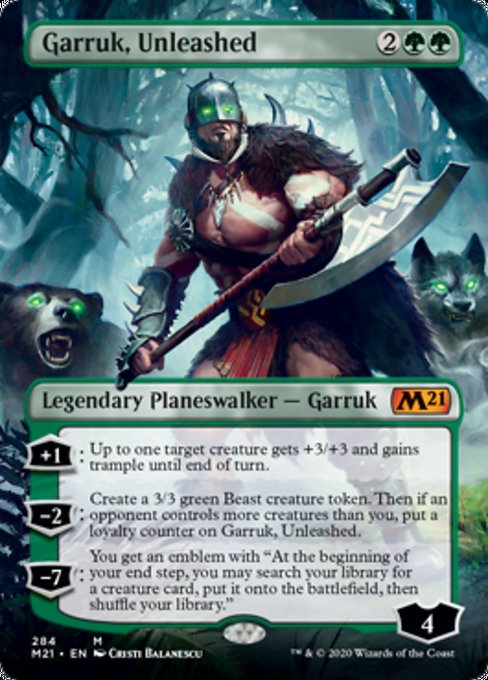 Garruk, Unleashed (Borderless) [Core Set 2021] - Destination Retro