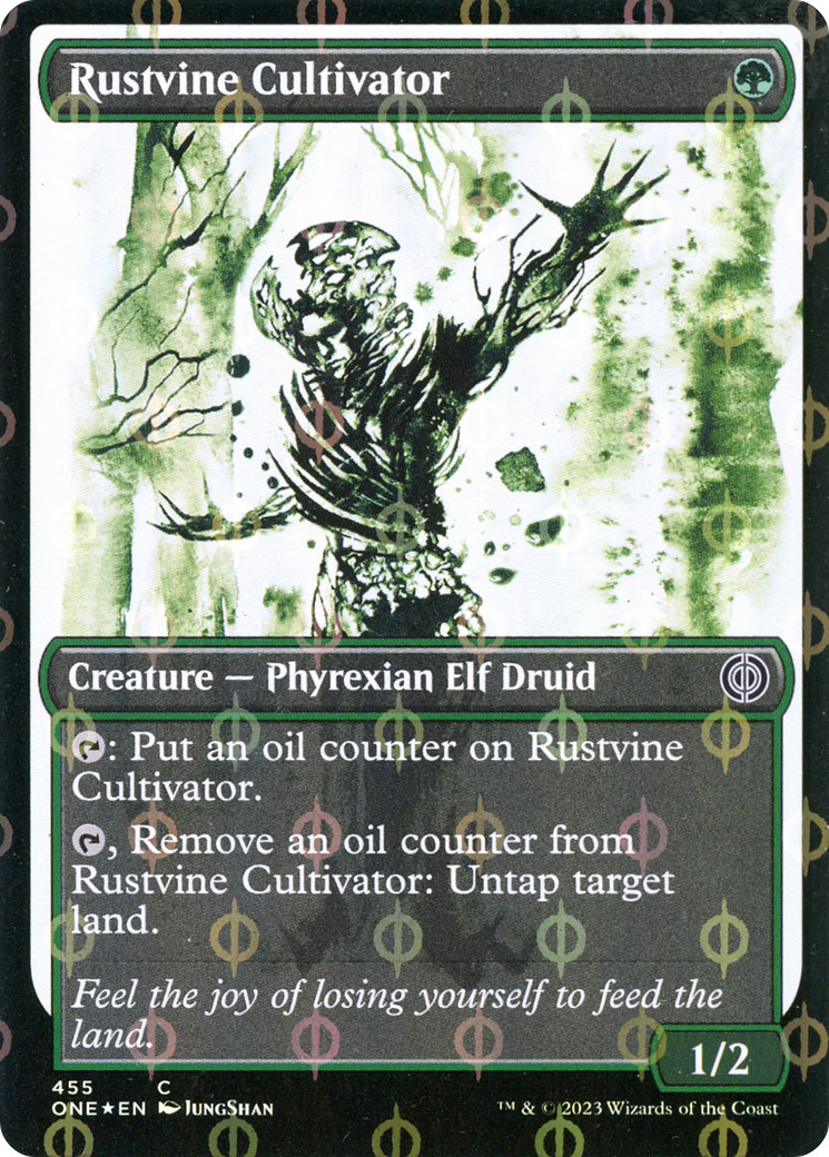 Rustvine Cultivator (Showcase Ichor Step-and-Compleat Foil) [Phyrexia: All Will Be One] - Destination Retro
