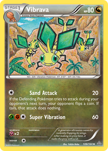 Vibrava (109/160) [XY: Primal Clash] - Destination Retro