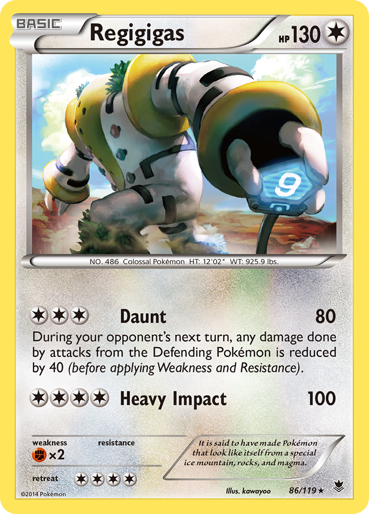 Regigigas (86/119) [XY: Phantom Forces] - Destination Retro