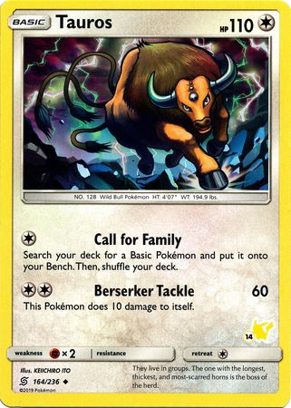 Tauros (14/60) [Battle Academy: Pikachu Deck] - Destination Retro