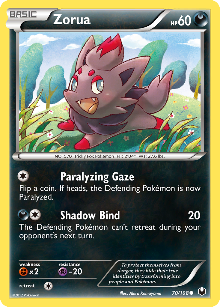 Zorua (70/108) [Black & White: Dark Explorers] - Destination Retro