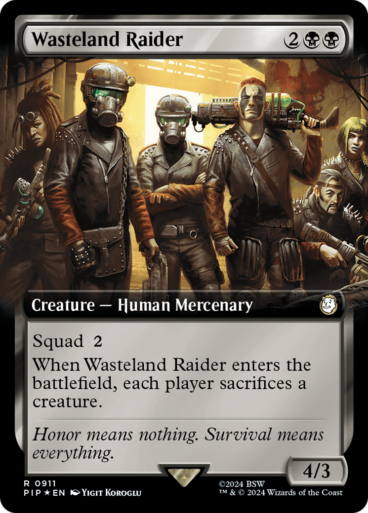 Wasteland Raider (Extended Art) (Surge Foil) [Fallout] - Destination Retro