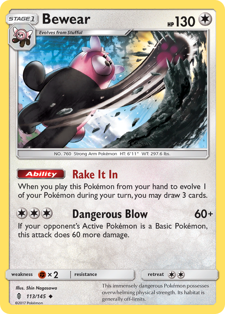 Bewear (113/145) [Sun & Moon: Guardians Rising] - Destination Retro
