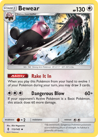 Bewear (113/145) [Sun & Moon: Guardians Rising] - Destination Retro