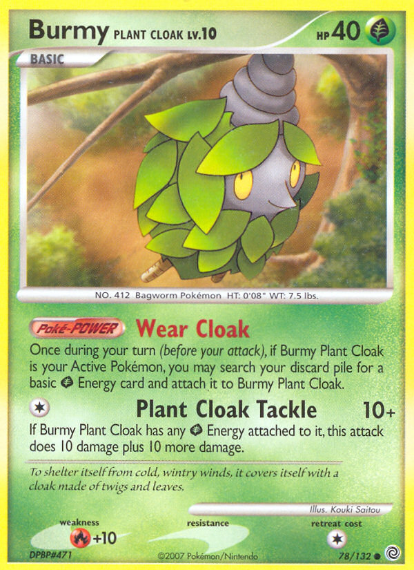 Burmy Plant Cloak (78/132) [Diamond & Pearl: Secret Wonders] - Destination Retro
