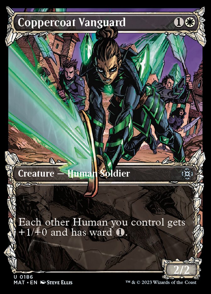 Coppercoat Vanguard (Showcase Halo Foil) [March of the Machine: The Aftermath] - Destination Retro