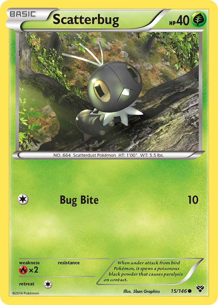Scatterbug (15/146) [XY: Base Set] - Destination Retro