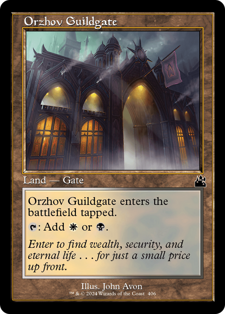 Orzhov Guildgate (Retro Frame) [Ravnica Remastered] - Destination Retro