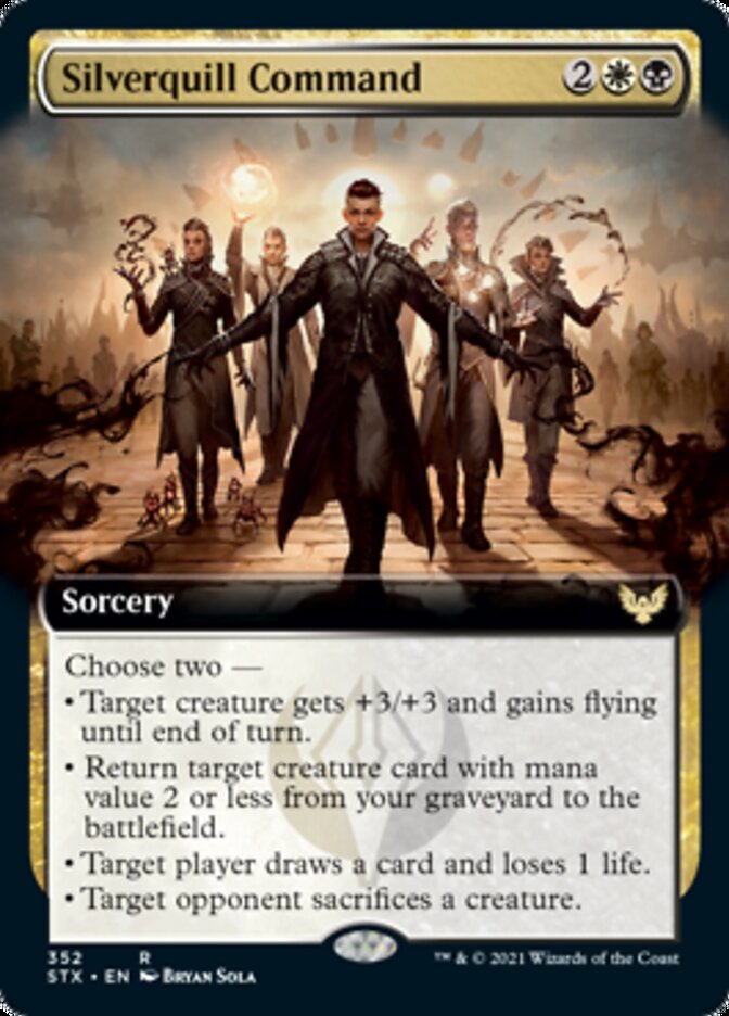 Silverquill Command (Extended) [Strixhaven: School of Mages] - Destination Retro