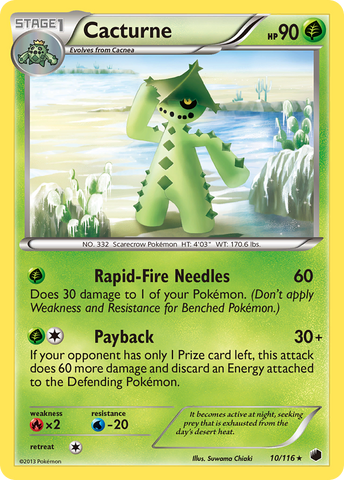 Cacturne (10/116) [Black & White: Plasma Freeze] - Destination Retro