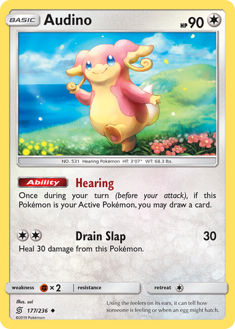 Audino (177/236) [Sun & Moon: Unified Minds] - Destination Retro
