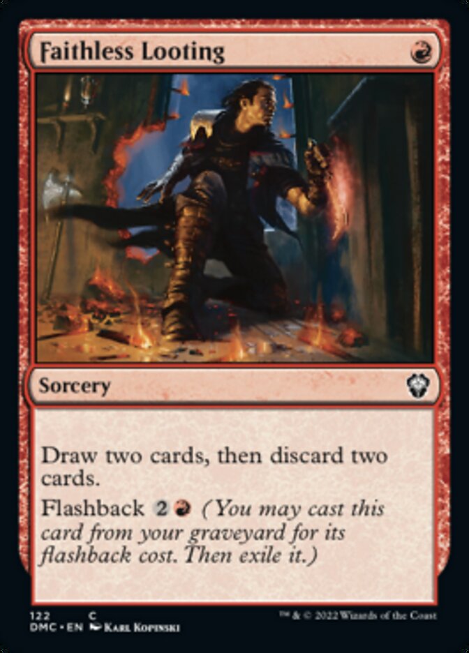 Faithless Looting [Dominaria United Commander] - Destination Retro