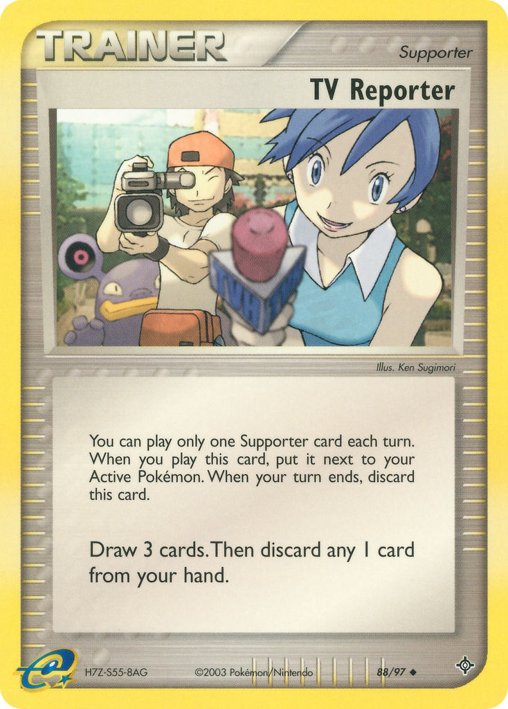 TV Reporter (88/97) [EX: Battle Stadium] - Destination Retro
