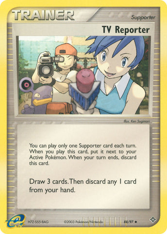 TV Reporter (88/97) [EX: Battle Stadium] - Destination Retro