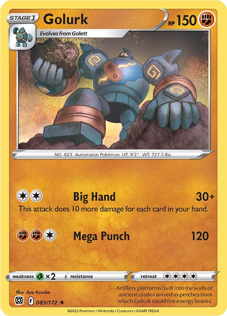 Golurk (083/172) [Sword & Shield: Brilliant Stars] - Destination Retro