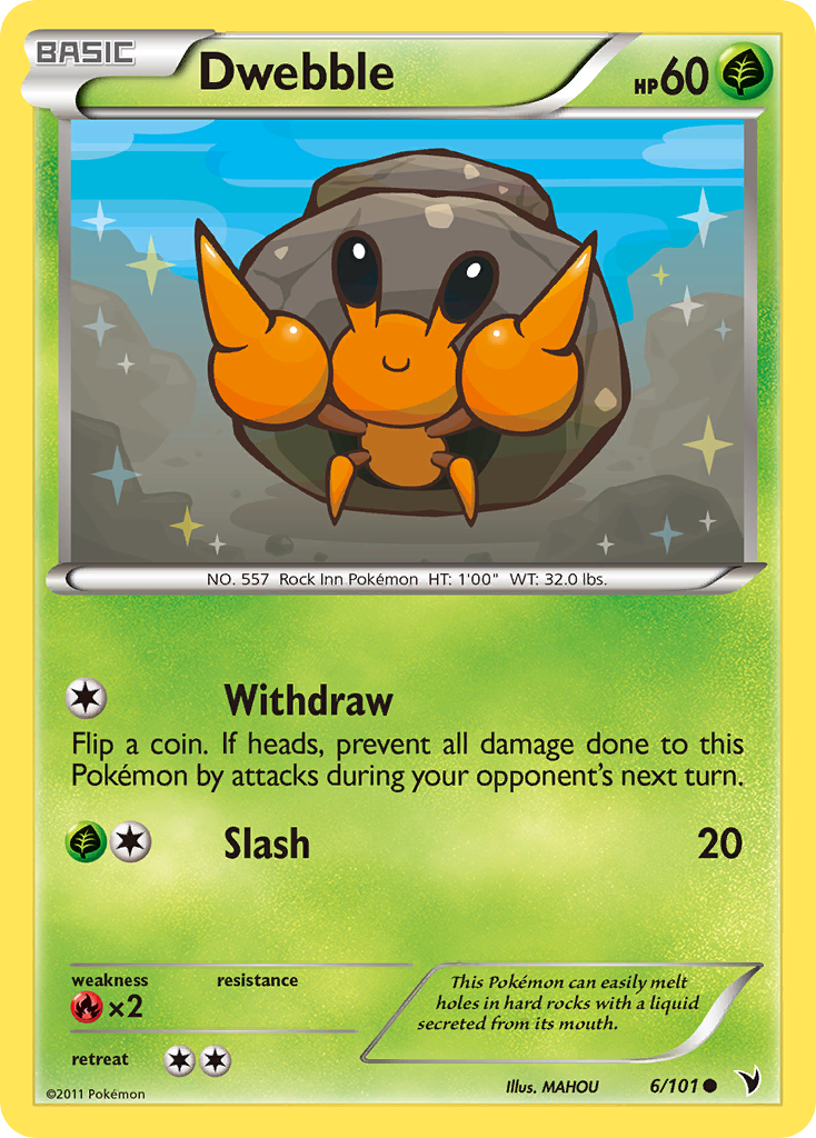 Dwebble (6/101) [Black & White: Noble Victories] - Destination Retro