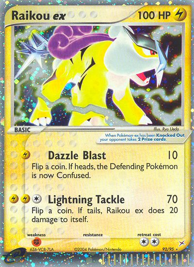 Raikou ex (92/95) [EX: Team Magma vs Team Aqua] - Destination Retro