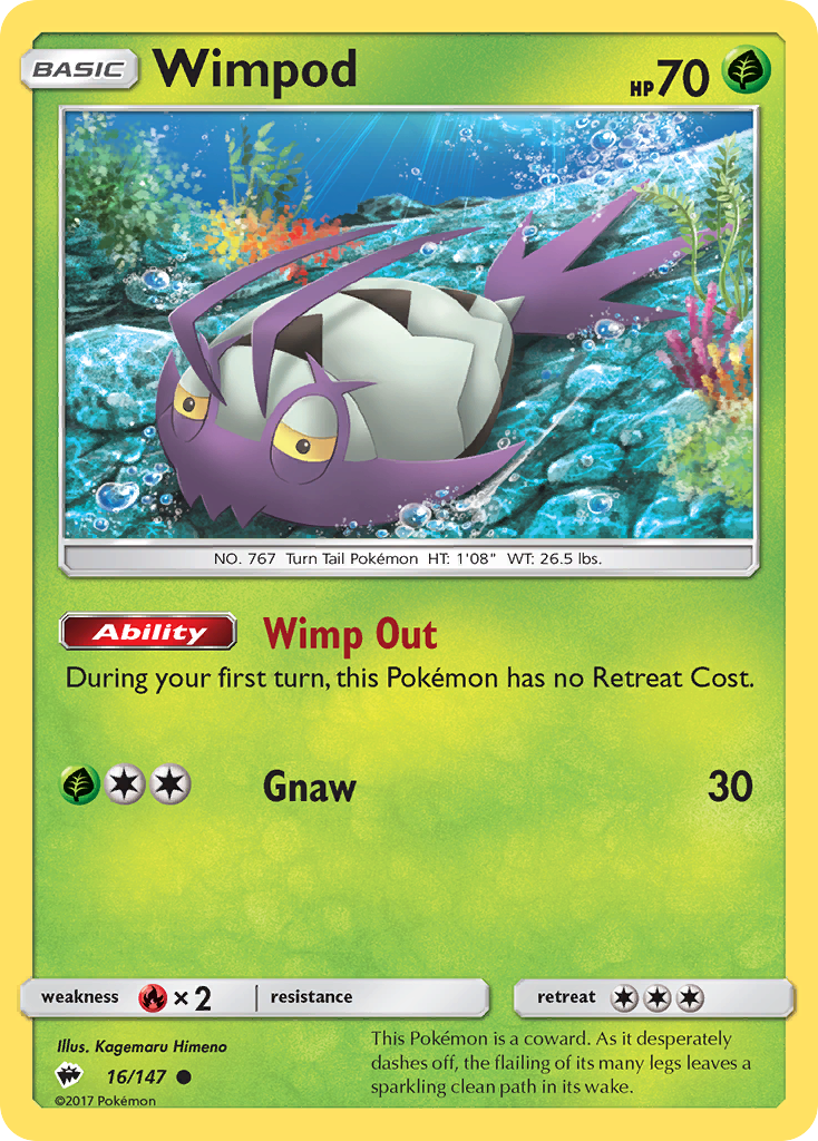 Wimpod (16/147) [Sun & Moon: Burning Shadows] - Destination Retro