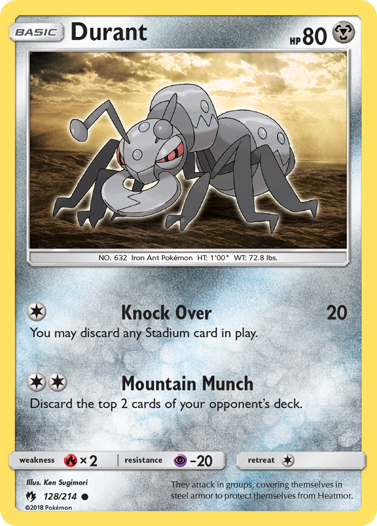 Durant (128/214) [Sun & Moon: Lost Thunder] - Destination Retro