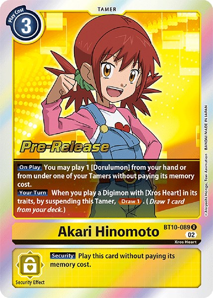 Akari Hinomoto [BT10-089] [Xros Encounter Pre-Release Cards] - Destination Retro