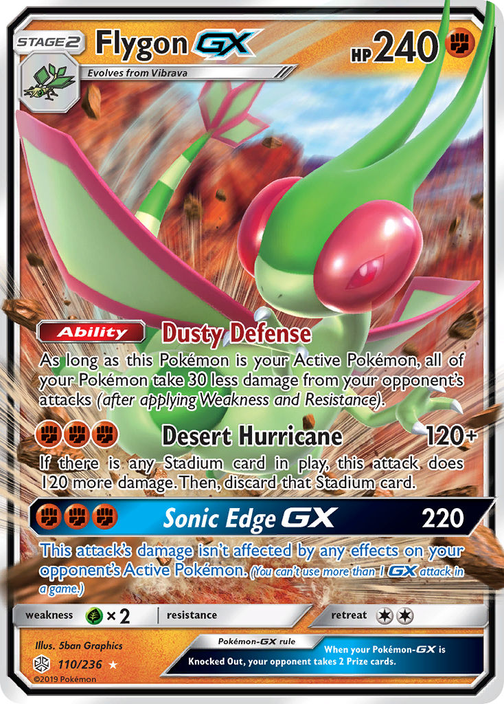 Flygon GX (110/236) [Sun & Moon: Cosmic Eclipse] - Destination Retro