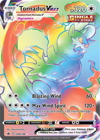 Tornadus VMAX (209/198) [Sword & Shield: Chilling Reign] - Destination Retro
