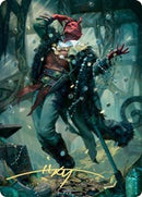 Tibalt, Cosmic Impostor Art Card (Gold-Stamped Signature) [Kaldheim: Art Series] - Destination Retro