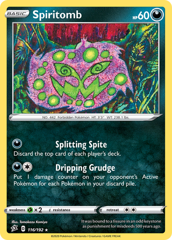 Spiritomb (116/192) [Sword & Shield: Rebel Clash] - Destination Retro