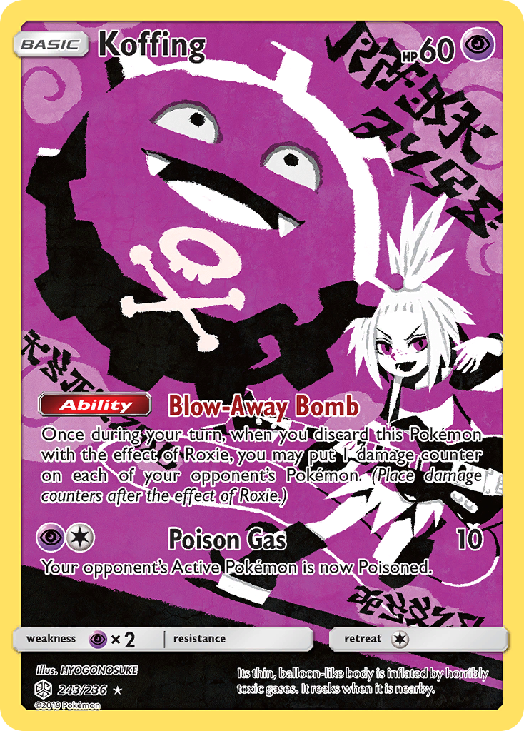 Koffing (243/236) [Sun & Moon: Cosmic Eclipse] - Destination Retro