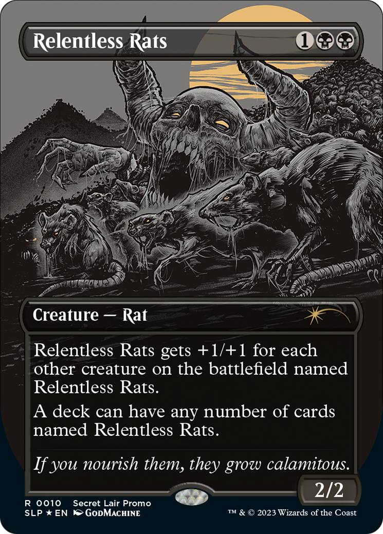 Relentless Rats (Borderless) [Secret Lair Showdown] - Destination Retro