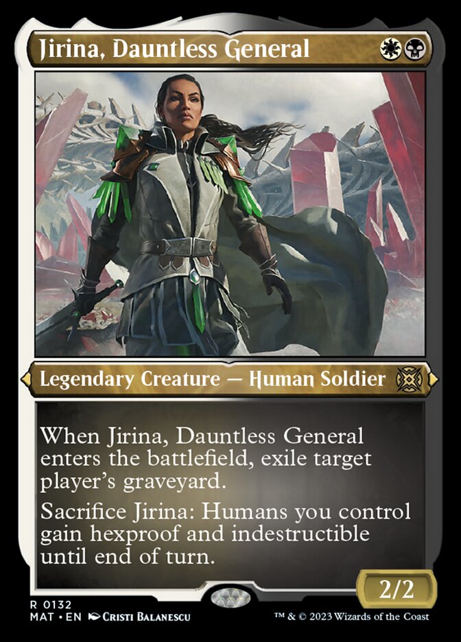 Jirina, Dauntless General (Foil Etched) [March of the Machine: The Aftermath] - Destination Retro