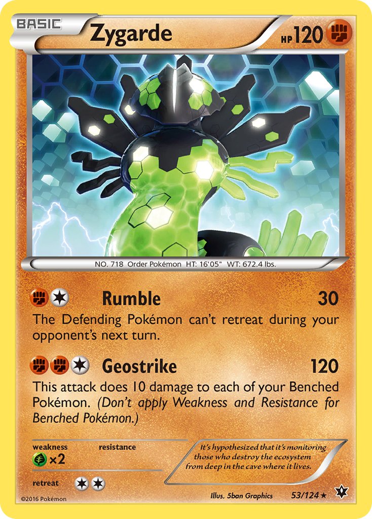 Zygarde (53/124) (Theme Deck Exclusive) [XY: Fates Collide] - Destination Retro