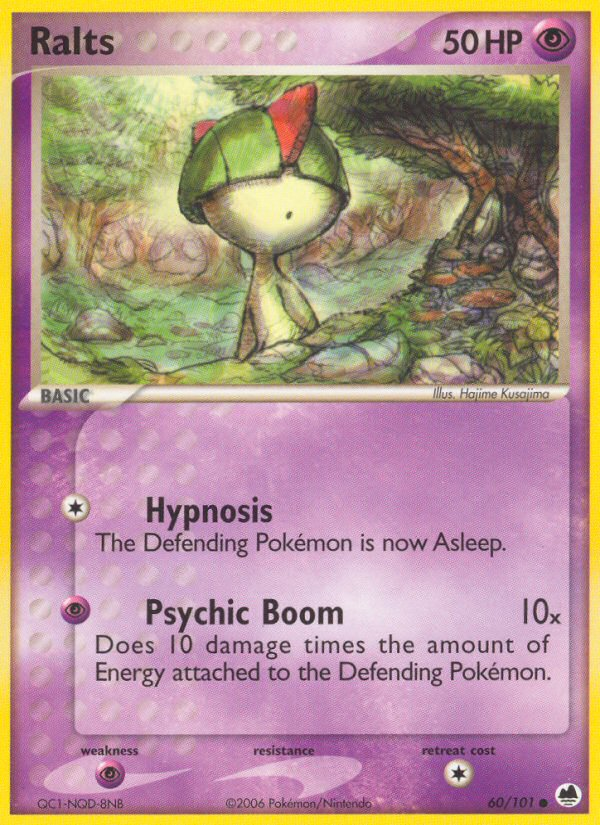 Ralts (60/101) [EX: Dragon Frontiers] - Destination Retro