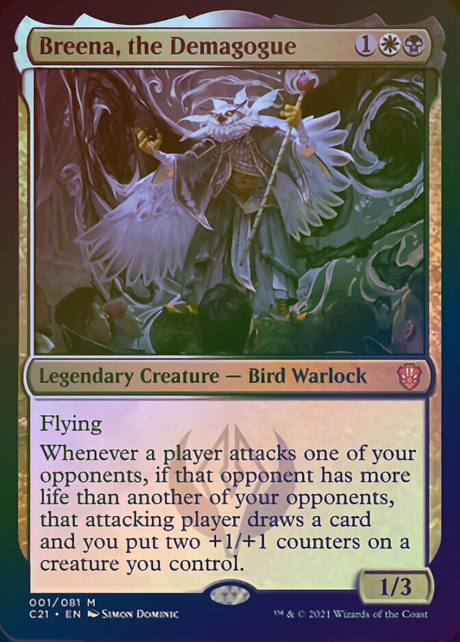 Breena, the Demagogue (Display Commander) [Commander 2021] - Destination Retro