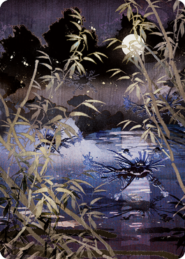 Swamp Art Card [Kamigawa: Neon Dynasty Art Series] - Destination Retro