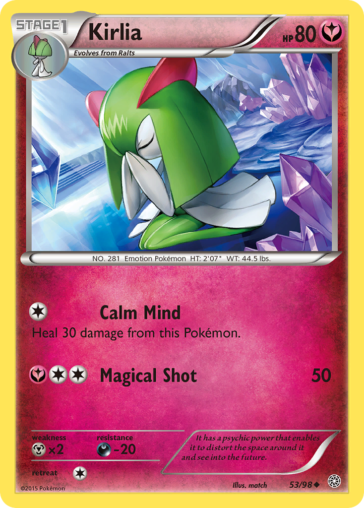 Kirlia (53/98) [XY: Ancient Origins] - Destination Retro