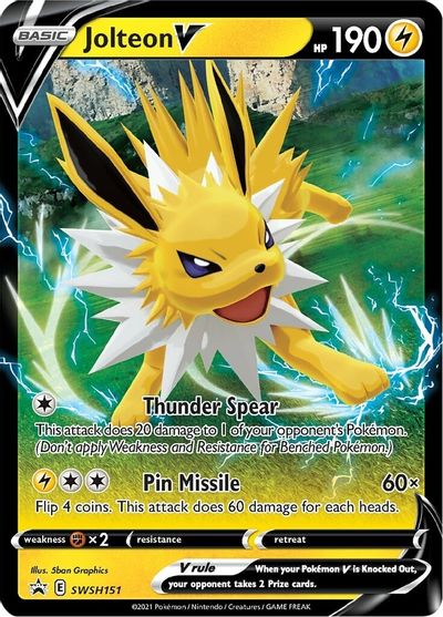 Jolteon V (SWSH151) [Sword & Shield: Black Star Promos] - Destination Retro