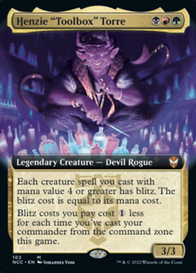 Henzie "Toolbox" Torre (Extended Art) [Streets of New Capenna Commander] - Destination Retro