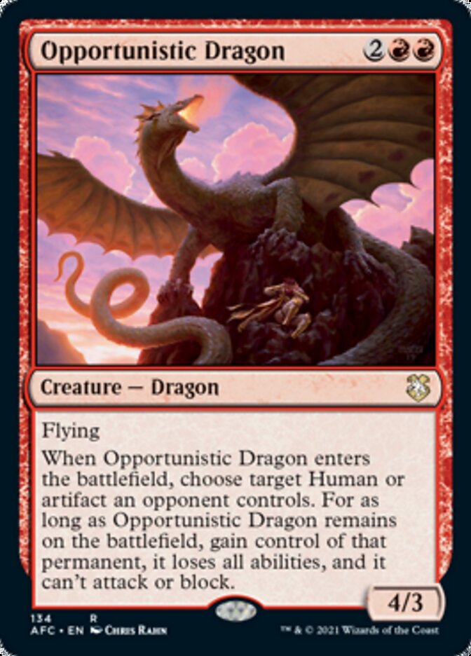 Opportunistic Dragon [Dungeons & Dragons: Adventures in the Forgotten Realms Commander] - Destination Retro