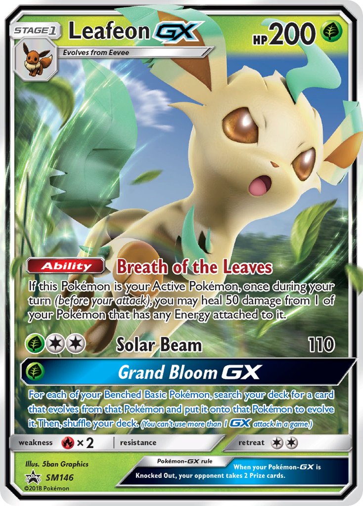 Leafeon GX (SM146) [Sun & Moon: Black Star Promos] - Destination Retro