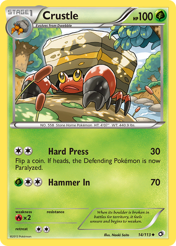 Crustle (14/113) [Black & White: Legendary Treasures] - Destination Retro