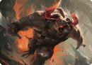 Furious Bellow Art Card [Dominaria United Art Series] - Destination Retro